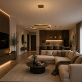 Lustra Valdis, auriu mat, LED CCT, 38W, 3000K-4000K, 2030 lumeni, D.59 cm, Smarter 01-3775