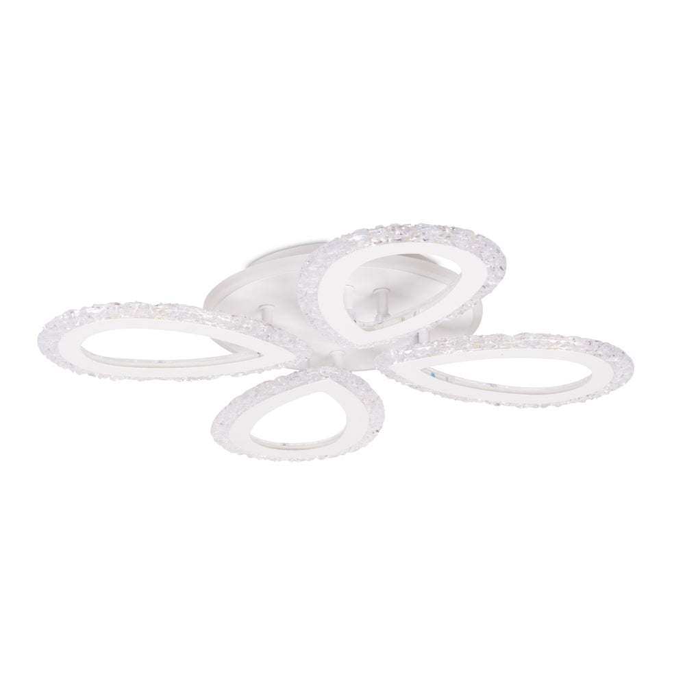 Plafonieră LED RGB cu telecomandă, lumină reglabilă (caldă, neutră, rece), 55W, 4400lm, IP20, LE75387