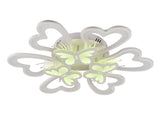 Plafonieră LED cu fluturași RGB și telecomandă, lumină reglabilă (caldă, neutră, rece), 100W, 8500lm, IP20, LE86909