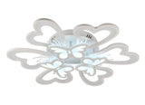 Plafonieră LED cu fluturași RGB și telecomandă, lumină reglabilă (caldă, neutră, rece), 100W, 8500lm, IP20, LE86909