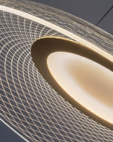 Lustra suspendata LED Zofrael, auriu mat, 24W, 1850lm, 3000K, H.120cm, IP20, Rabalux, 72411