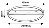 Plafoniera LED Beliza, negru mat, 45W, 3200lm, 3000K, D.50cm, IP20, Rabalux, 71344