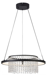 Lustra suspendata LED Maribell, negru, 40W, 2250lm, 3000K/3500K/4000K, H.120cm, IP20, Rabalux, 72353