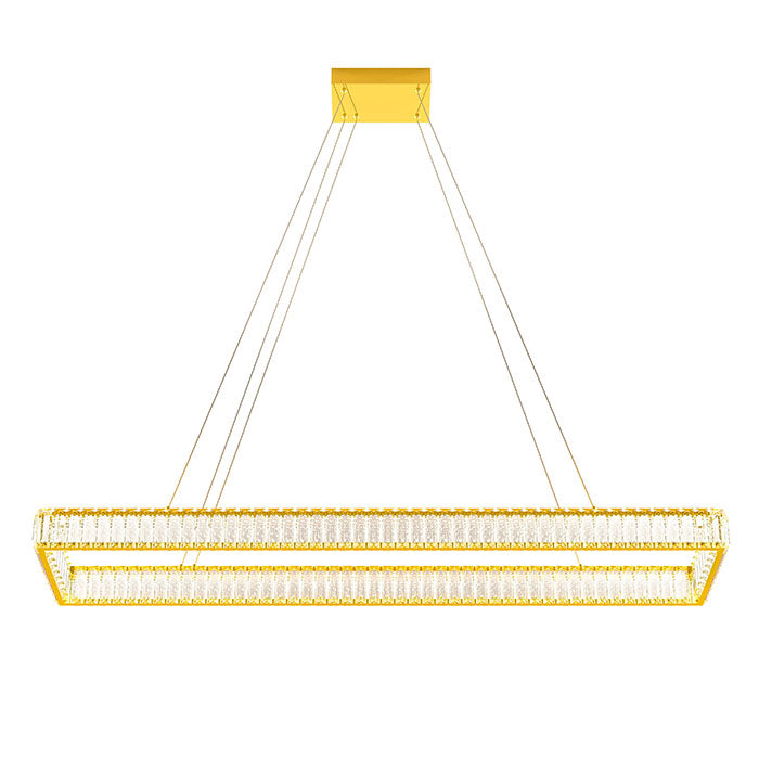 Suspensie Akala, auriu, LED, 60W, 4560 lumeni, 3000K, L.120 cm, Incanti IAK PP