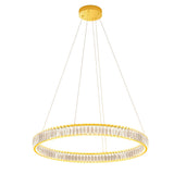 Suspensie Akala, auriu, LED, 49W, 3626 lumeni, 3000K, D.80 cm, Incanti IAK PR L