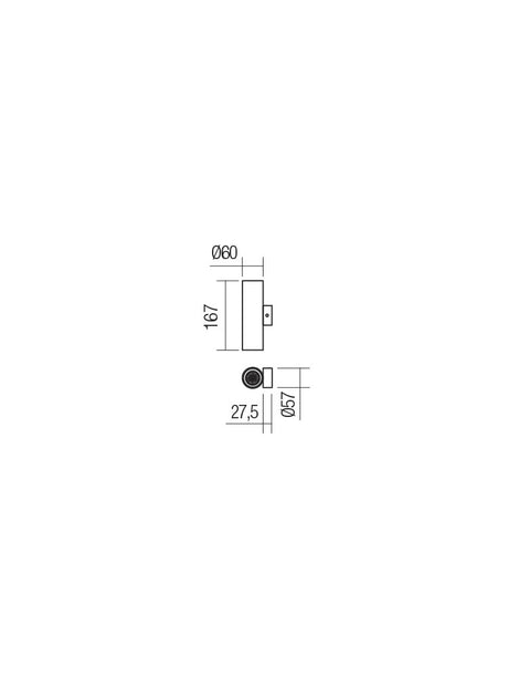 Aplica de perete AXIS, negru mat, 2XGU10, Smarter 01-2160