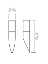 Aplica exterior COLONNA, inox, 1XE27, Smarter 9010