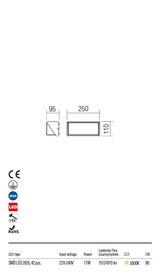 Aplica exterior SPECTRA gri inchis, LED 16W, 1468 lm, 3000K, IP54, Redo 90238