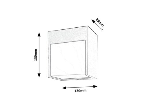 Aplica exterior Balimo, negru mat, 560lm, LED 12W, 4000K, Rabalux 7476