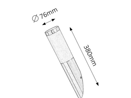 Aplica exterior Inox torch, crom satin, E27 1x 25W, Rabalux 8261