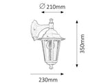 Aplica exterior Velence, alb, E27 1x 60W, Rabalux 8201