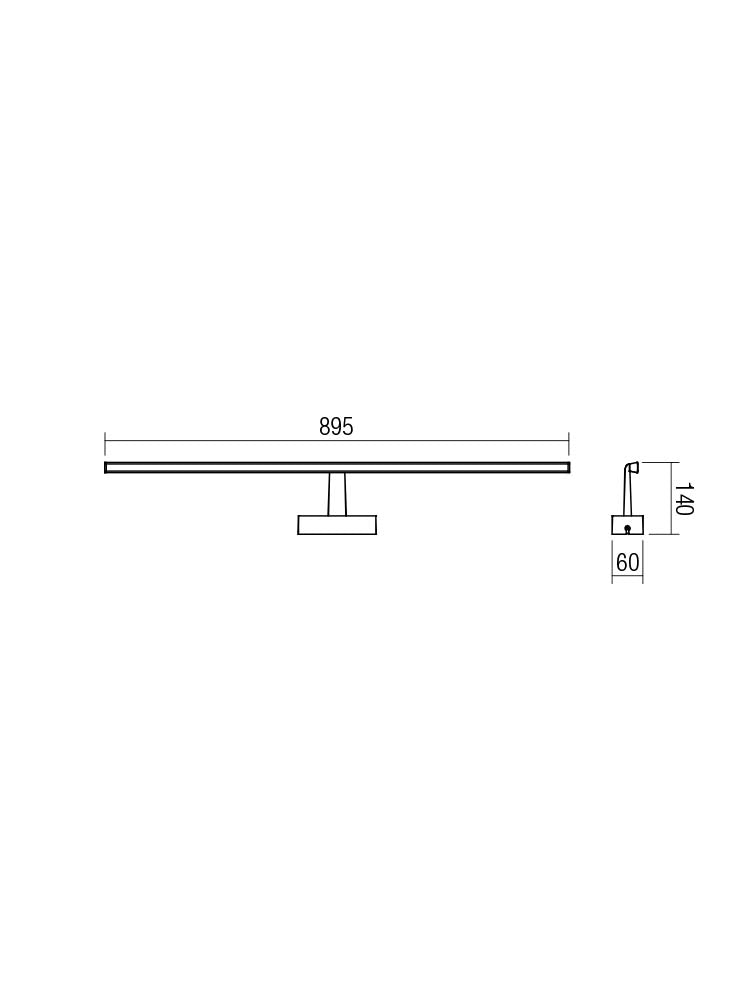 Aplica NEPTUNE, dispersor opal cu elemente cromate, LED 18W, 4000K, 1041 lm, Smarter 01-1678