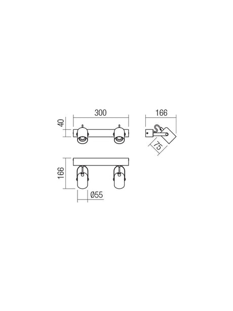 Aplica TAFFI, 2 x E27, Smarter 01-2416