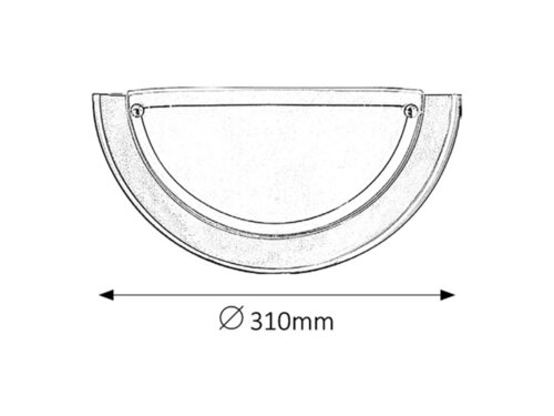 Aplica Ufo, crom, E27 1x 60W, Rabalux 5173