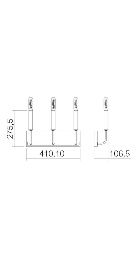 Aplica de perete KONIG, 3xE14, INCANTI  IKN W3 06 12