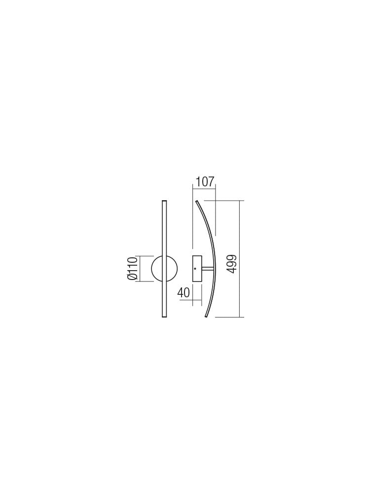 Aplica de perete SPATHA, structura aluminiu finisata folie aurita, LED 6W, 3000K, 408 lm, Smarter 01-2183