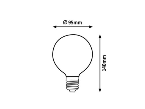 Bec Filament-LED, 2000lm, 3000K, Rabalux 1938