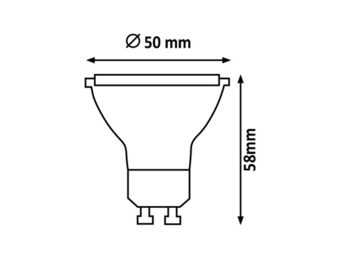 Bec SMD-LED,Dimabil, 490lm, 3000K, Rabalux 1574