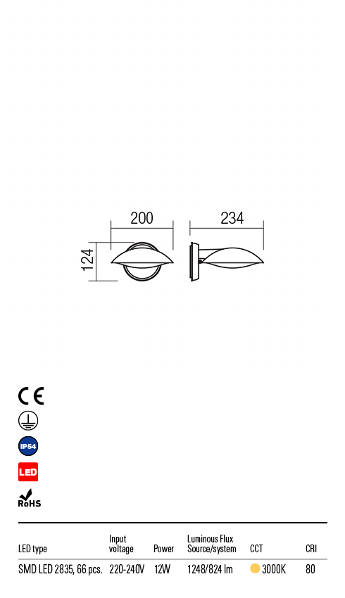 Aplica exterior CAPP - Art.9617