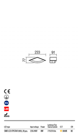 Aplica exterior CHALET,led,gri inchis,Redo 90001