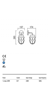 Aplica exterior CLAUT - Art.9498