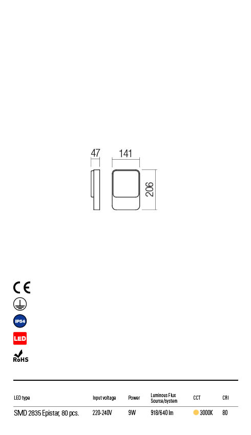 Aplica exterior COLIN  - Art.90127