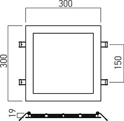 Corp de iluminat FTQ300NW MWH, Alb mat, 30W, 4000K, Arelux