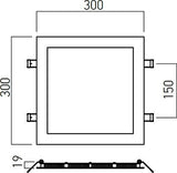 Corp de iluminat FTQ300NW MWH, Alb mat, 30W, 4000K, Arelux