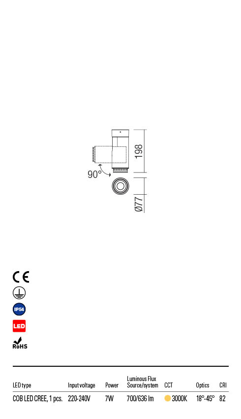 Aplica exterior EAGLE  - Art.90066