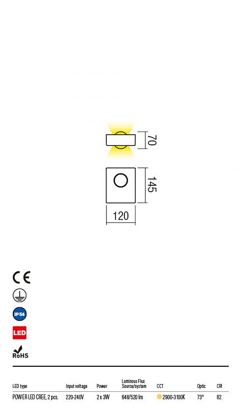 Aplica exterior ERIS - Art.9570