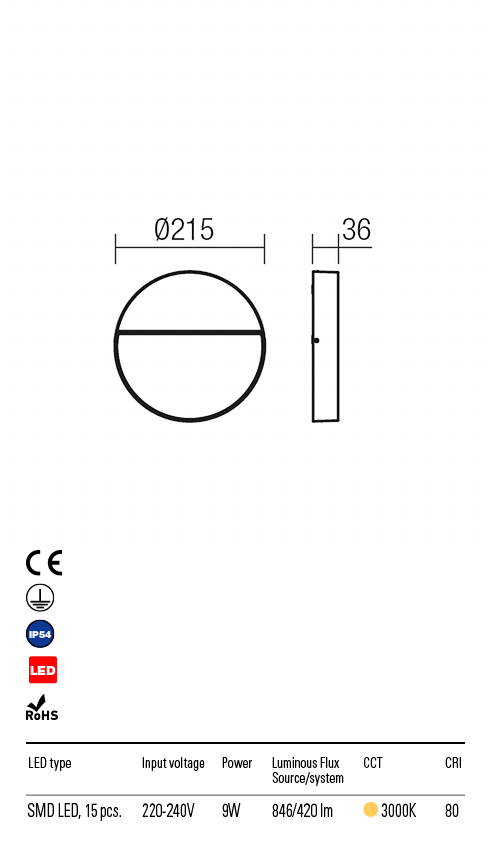 Aplica exterior EVEN - Art.9624