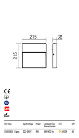 Aplica exterior EVEN - Art.9625