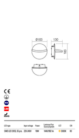 Aplica exterior GIMBAL  - Art.90067