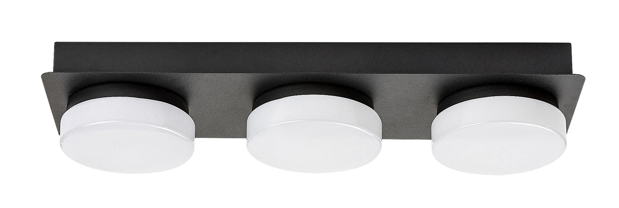 Lampa baie Attichus, negru mat, 1700lm, LED 18W, 4000K, Rabalux 75003