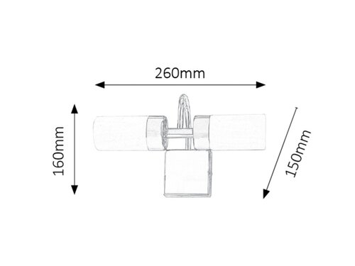 Lampa baie Betty, bronz, 785lm, LED 2x 4W, 4000K, Rabalux 5746