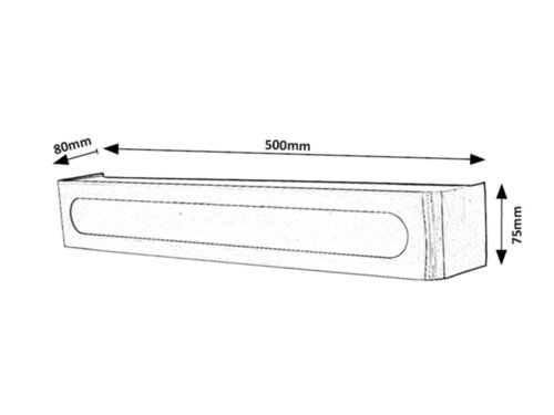 Lampa baie Jakub, crom, 1280lm, LED 12W, 4000K, Rabalux 3480