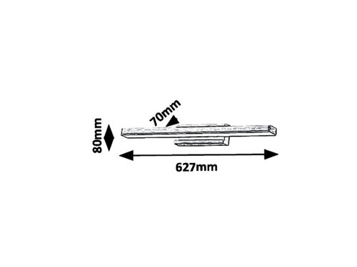 Lampa baie John, bronz, 1300lm, LED 18W, 4000K, Rabalux 6130