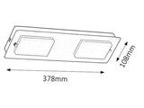 Lampa baie Ruben, crom, 774lm, LED 2x 5W, 4000K, Rabalux 5723