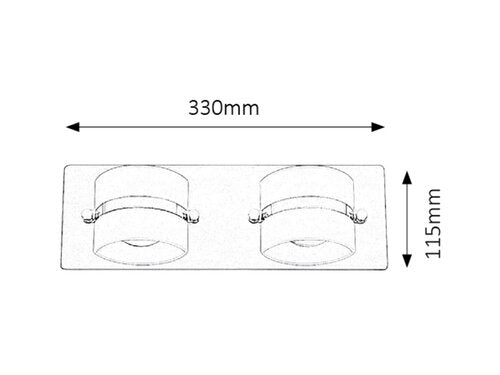 Lampa baie Tony, crom, 730lm, LED 2x 5W, 4000K, Rabalux 5490