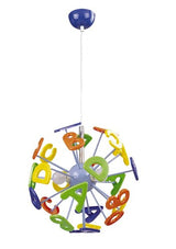 Lustra copii Abc, multicolor, 3xE14, Rabalux 47160