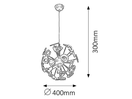 Lampa copii Abc, multicolor, E14 3x 40W, Rabalux 4716