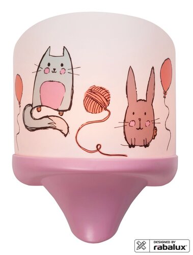 Lampa copii Cathy, multicolor, 18lm, 1xE14 ,7W, 2700K, Rabalux 4570