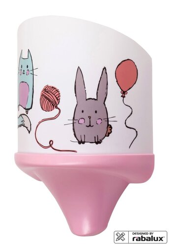 Lampa copii Cathy, multicolor, 18lm, 1xE14 ,7W, 2700K, Rabalux 4570