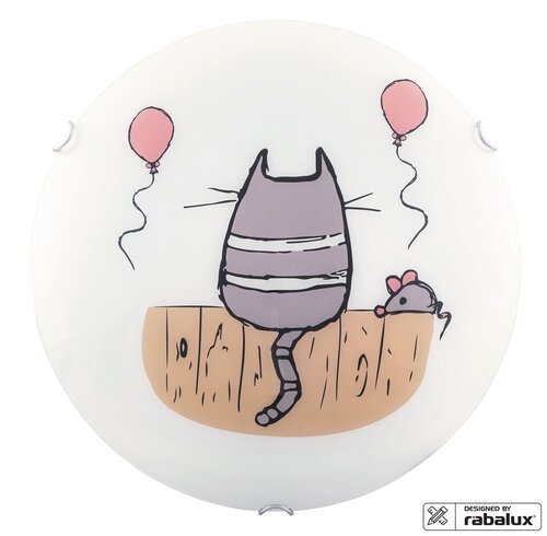 Lampa copii Cathy, multicolor, E27 2x 60W, Rabalux 4558