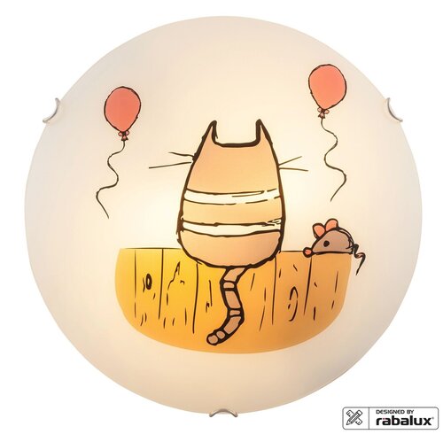 Lampa copii Cathy, multicolor, E27 2x 60W, Rabalux 4558