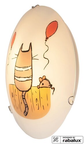 Lampa copii Cathy, multicolor, E27 2x 60W, Rabalux 4558