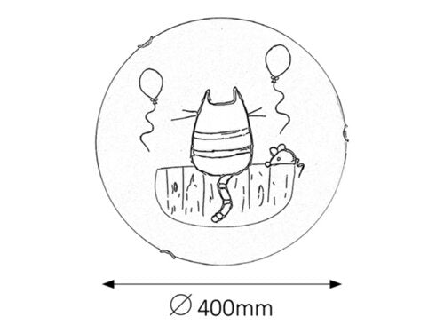 Lampa copii Cathy, multicolor, E27 2x 60W, Rabalux 4558