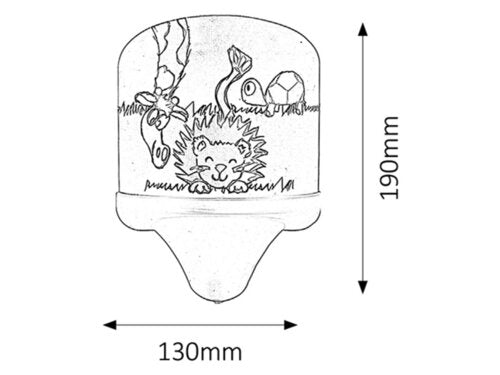 Lampa copii Leon, multicolor, 18lm, 1XE14 , 7W, 2700K, Rabalux 4571