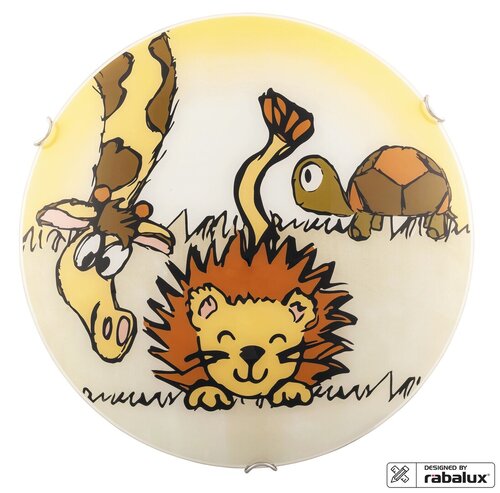 Lampa copii Leon, multicolor, E27 2x 60W, Rabalux 4559