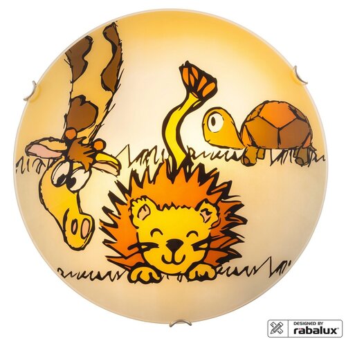 Lampa copii Leon, multicolor, E27 2x 60W, Rabalux 4559